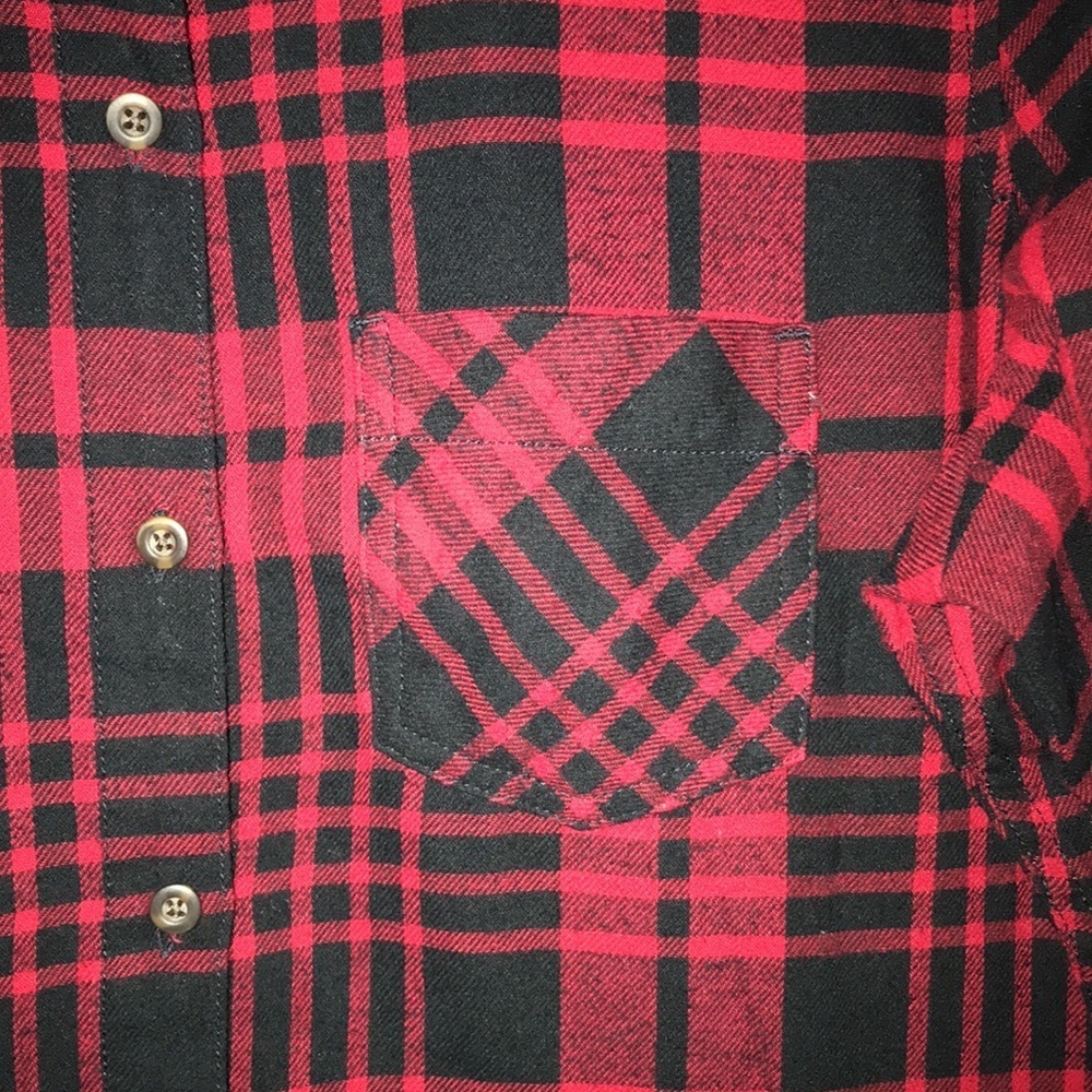 Field & Stream Red Black Plaid Shirt M - Picture 2 of 6